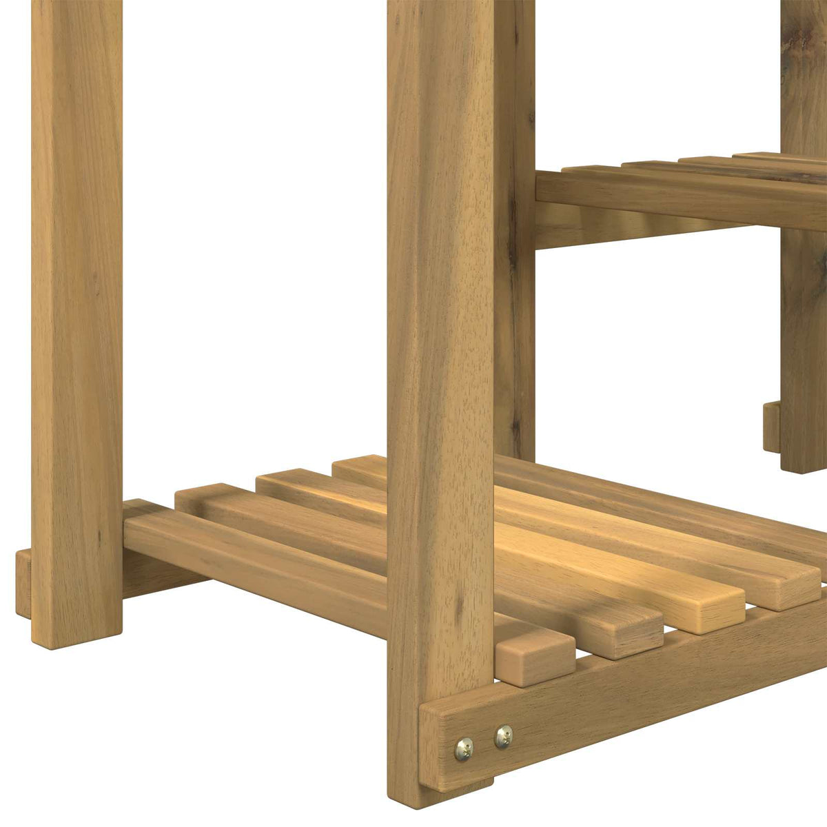 Planteholder Hvid 85 x 30 x 114,5 cm Massivt Akacietræ
