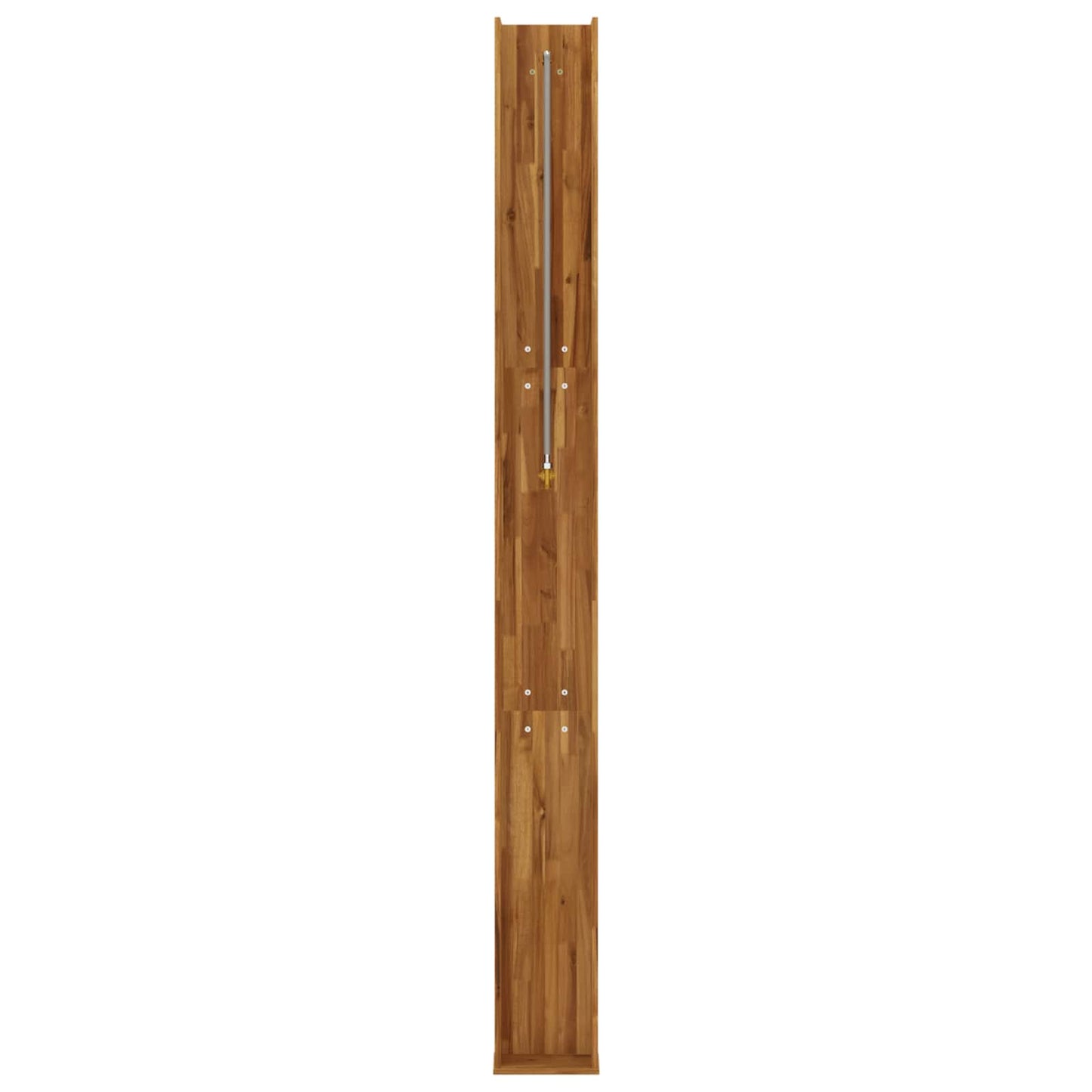Udendørs bruser 226 cm Massiv akacietræ og rustfrit stål