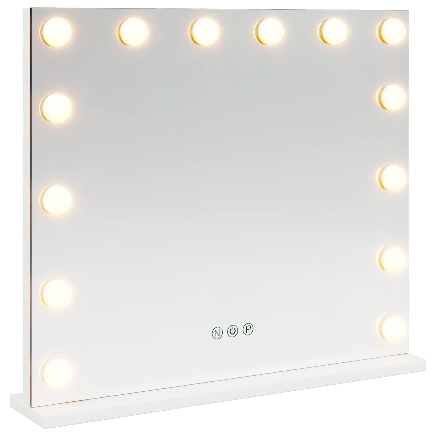 LED Makeup Spejl Hvid 50 x 10 x 44 cm Glas og Stål