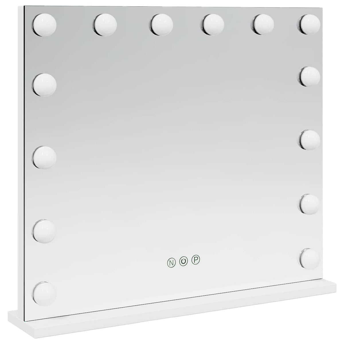 LED Makeup Spejl Hvid 50 x 10 x 44 cm Glas og Stål