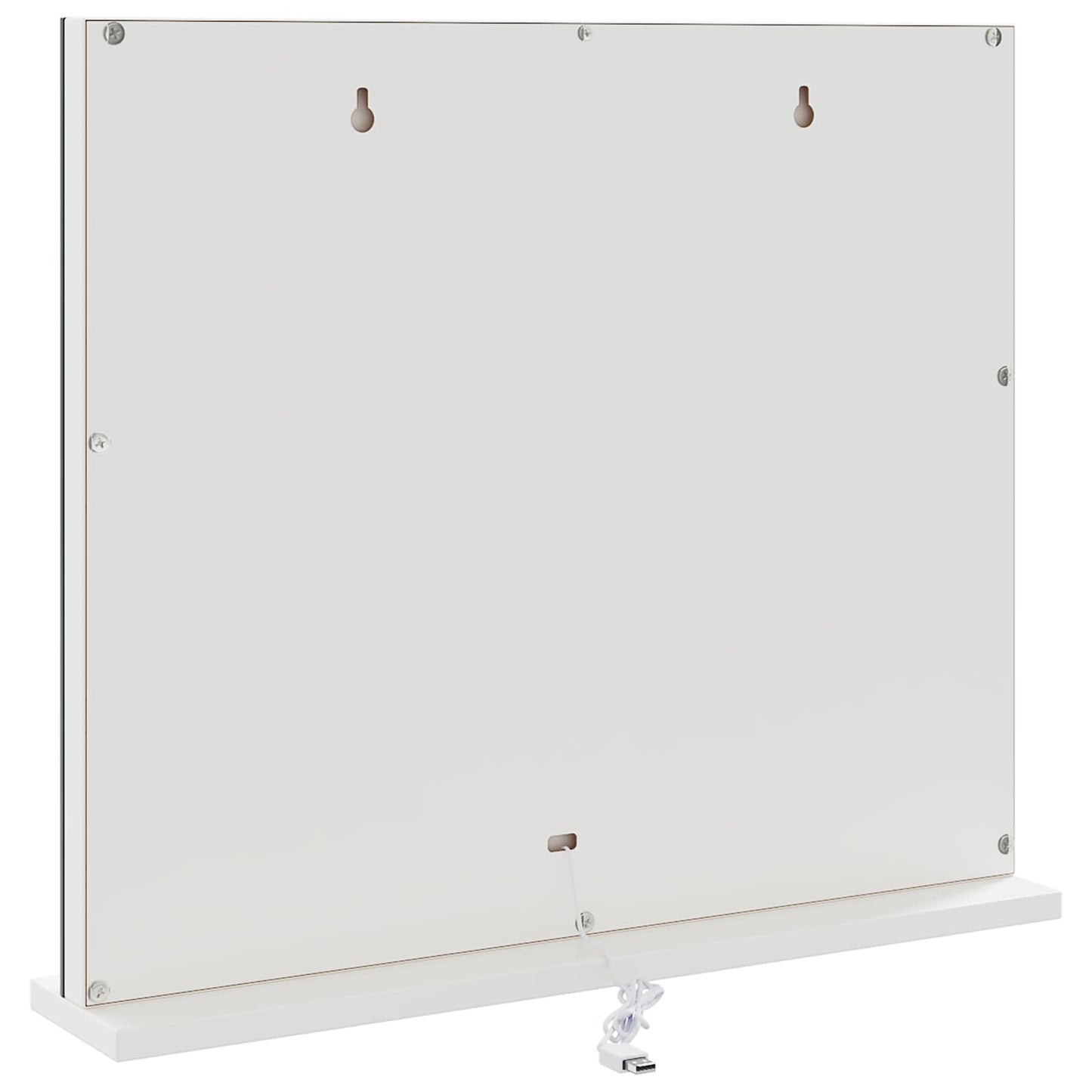LED Makeup Spejl Hvid 50 x 10 x 44 cm Glas og Stål