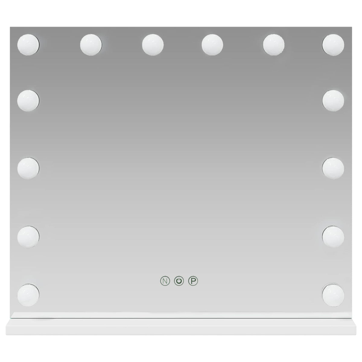 LED Makeup Spejl Hvid 50 x 10 x 44 cm Glas og Stål