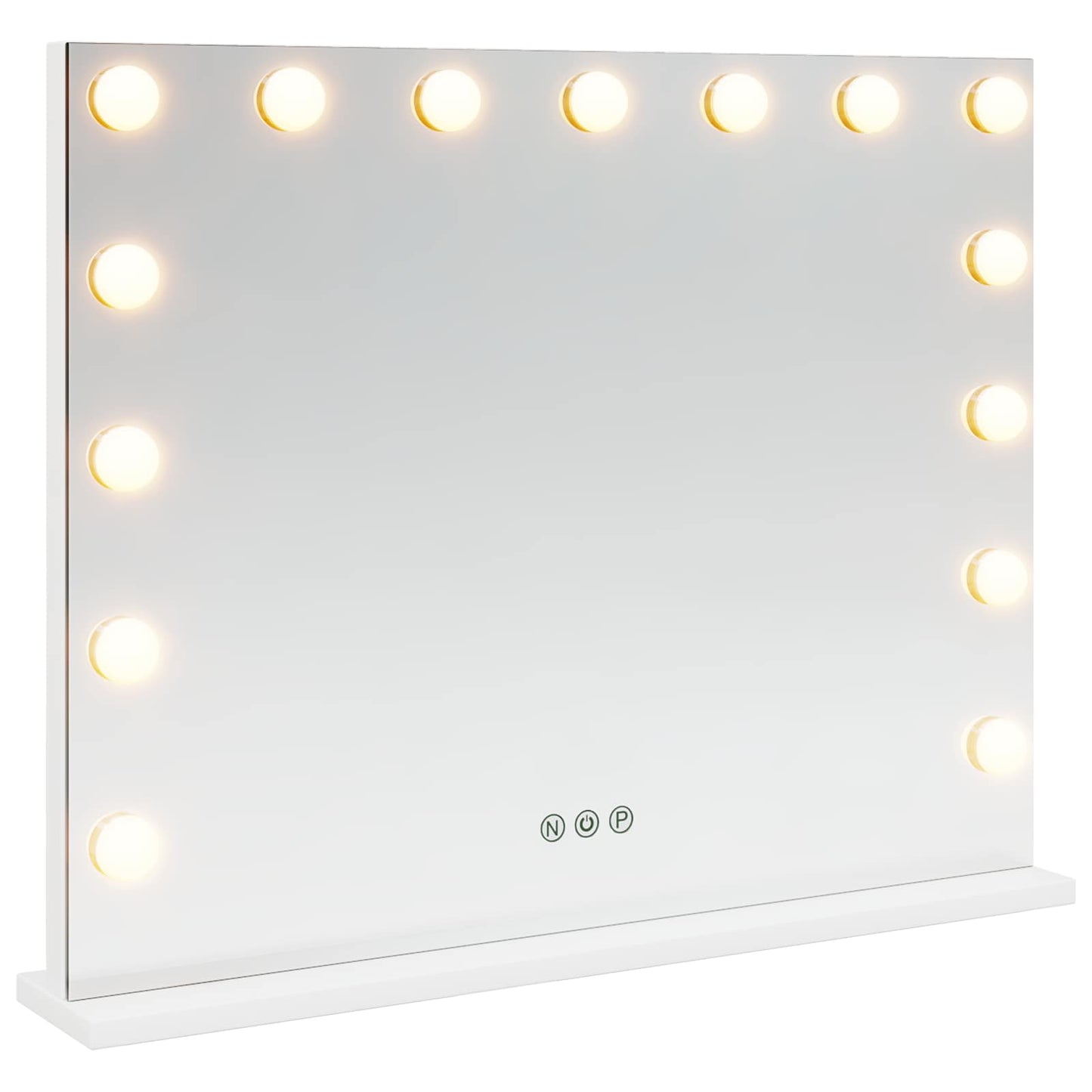 LED Makeup Spejl Hvid 58 x 10 x 47 cm Glas og Stål
