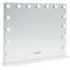 LED Makeup Spejl Hvid 58 x 10 x 47 cm Glas og Stål