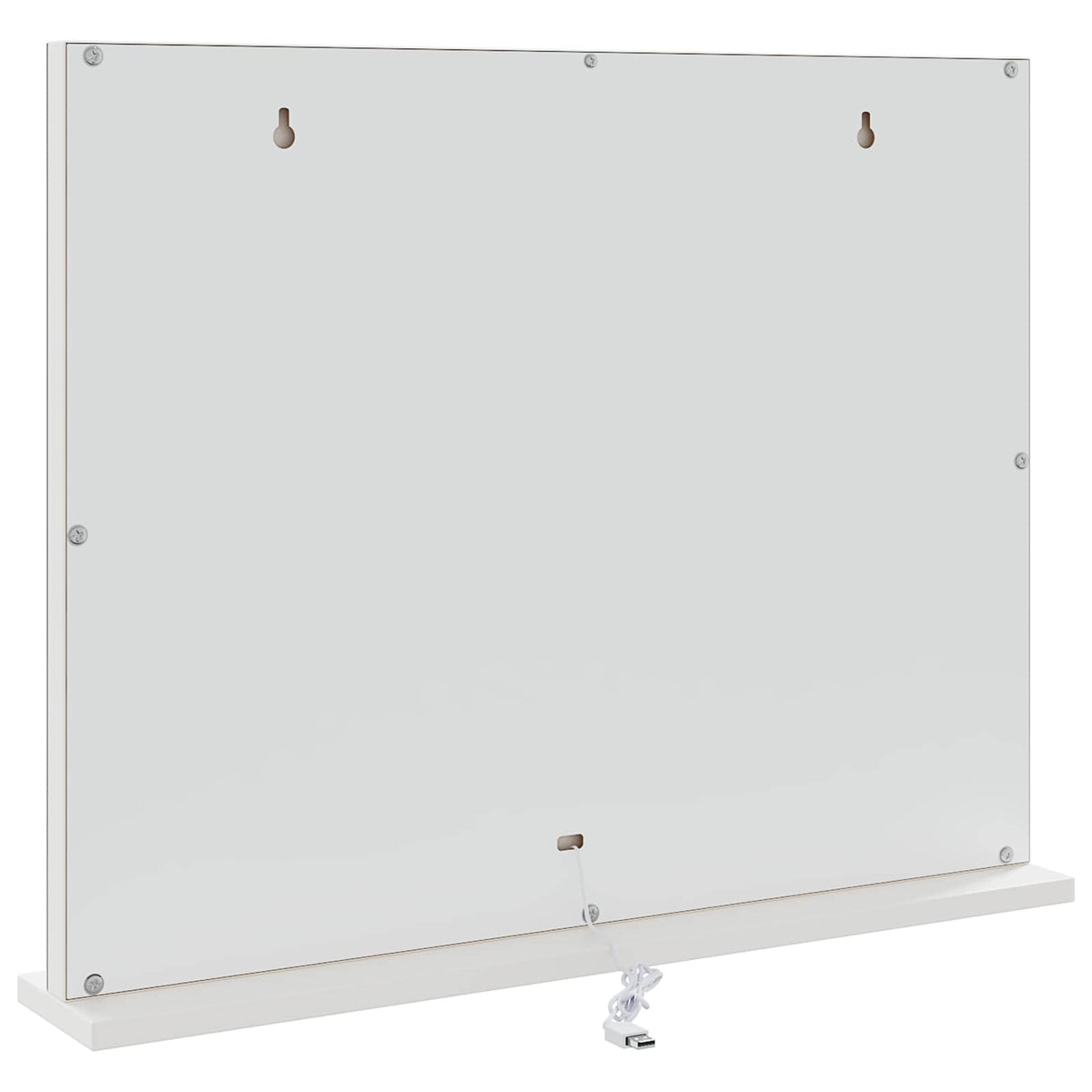 LED Makeup Spejl Hvid 58 x 10 x 47 cm Glas og Stål