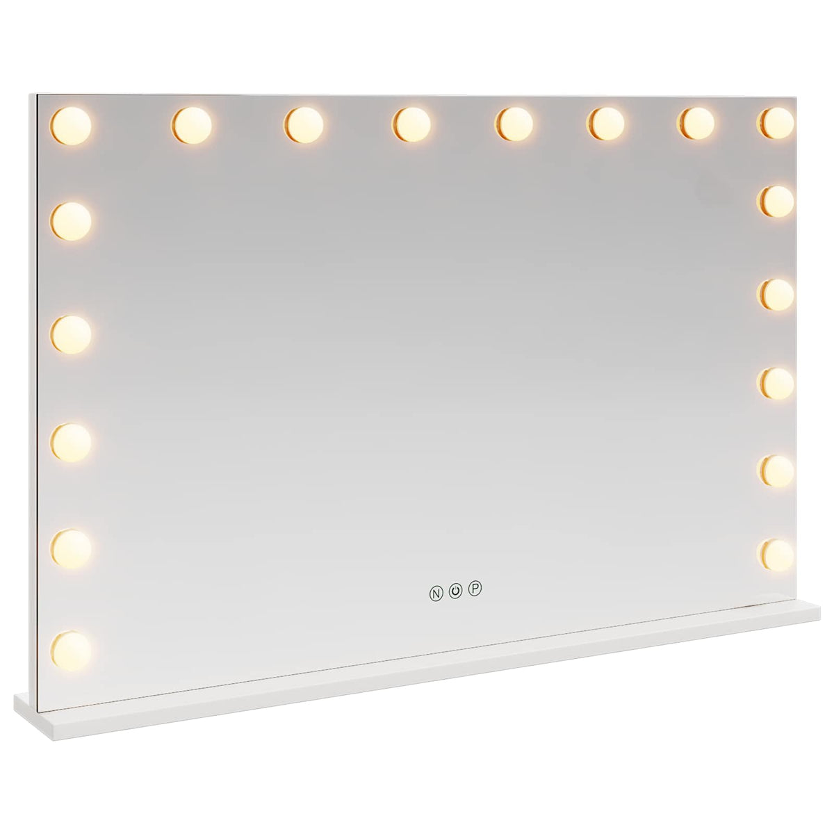 LED Makeup Spejl Hvid 80 x 10 x 52,5 cm Glas og Stål