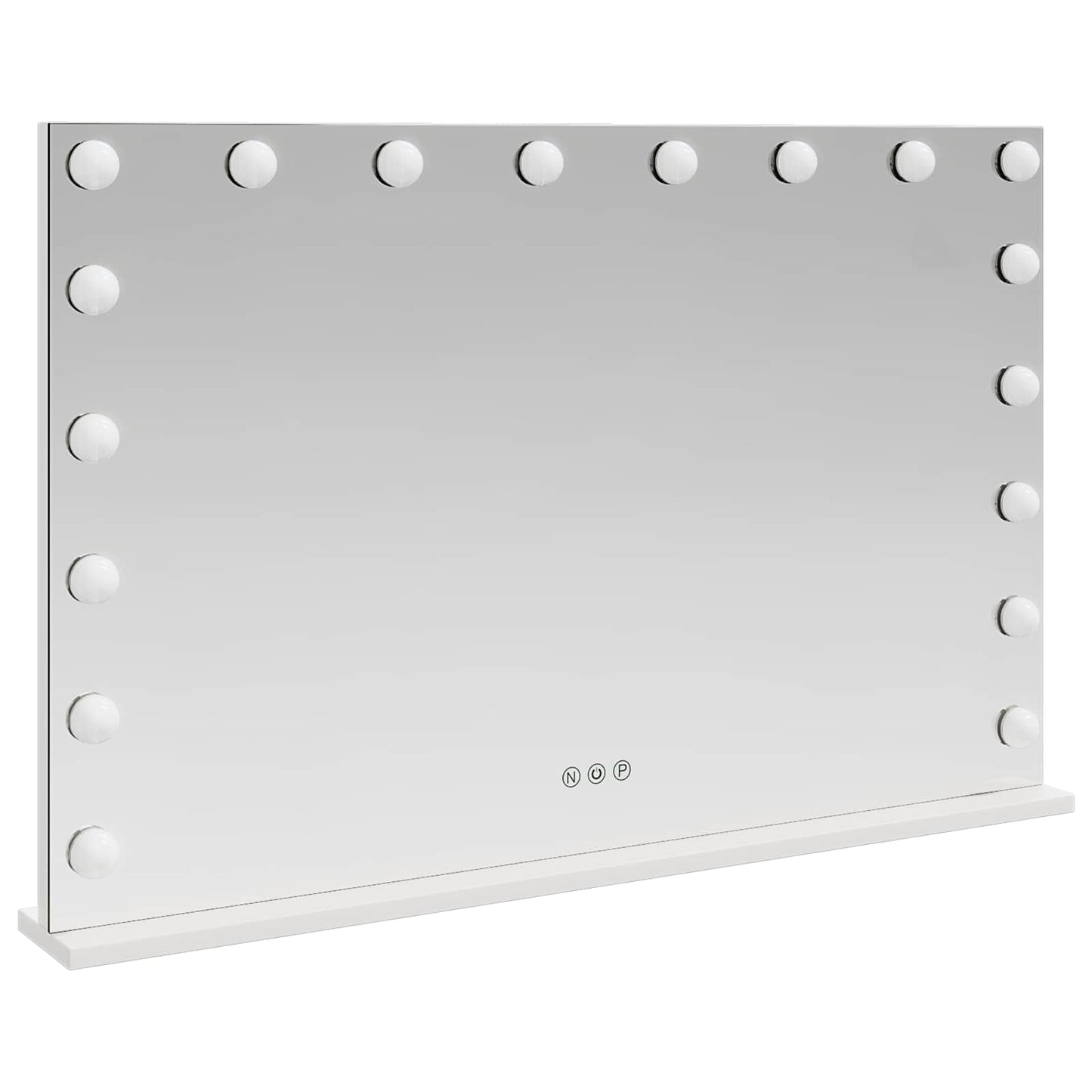 LED Makeup Spejl Hvid 80 x 10 x 52,5 cm Glas og Stål