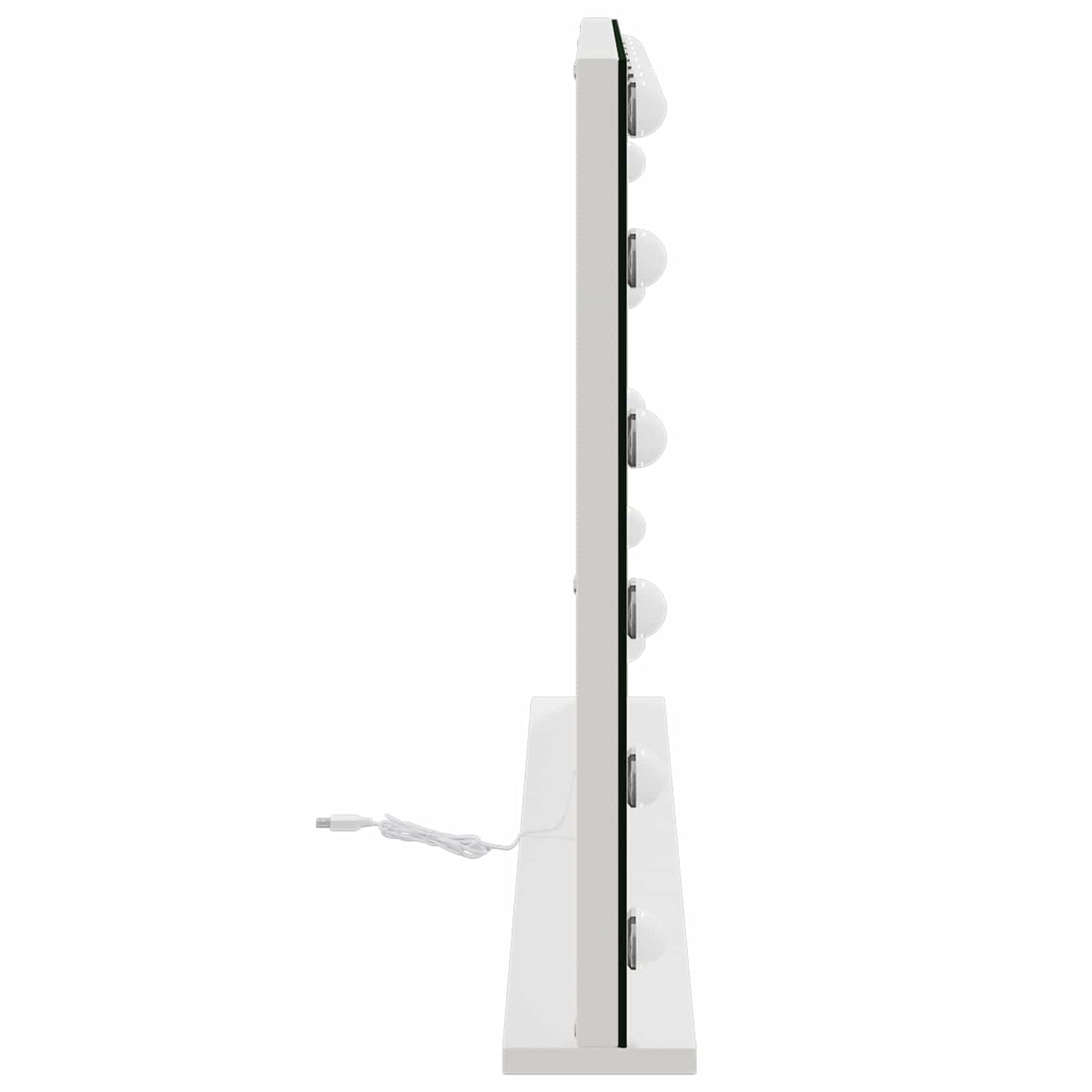 LED Makeup Spejl Hvid 80 x 10 x 52,5 cm Glas og Stål