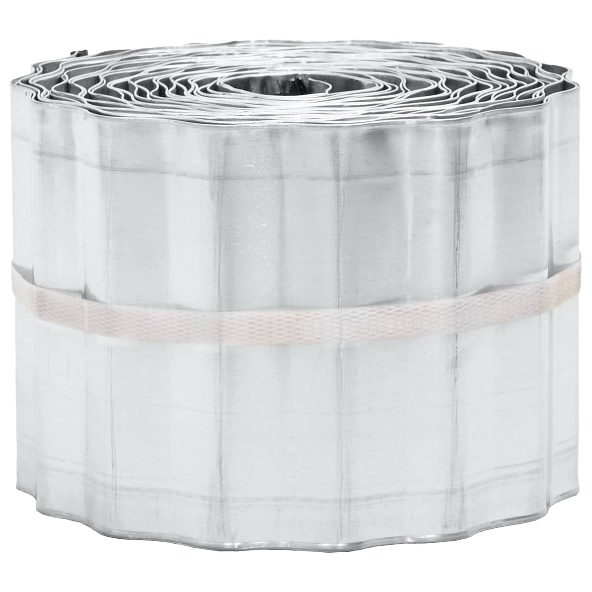 Plænekant 20 m x 20 cm Galvaniseret stål Sølv