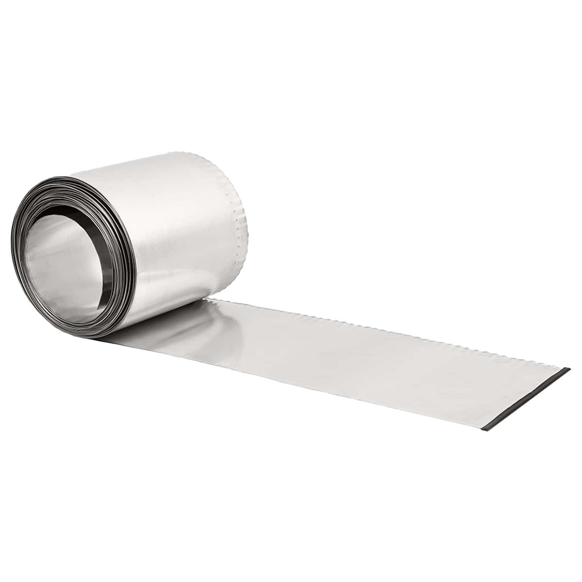 Plænekant 20 m x 10 cm Galvaniseret stål Sølv