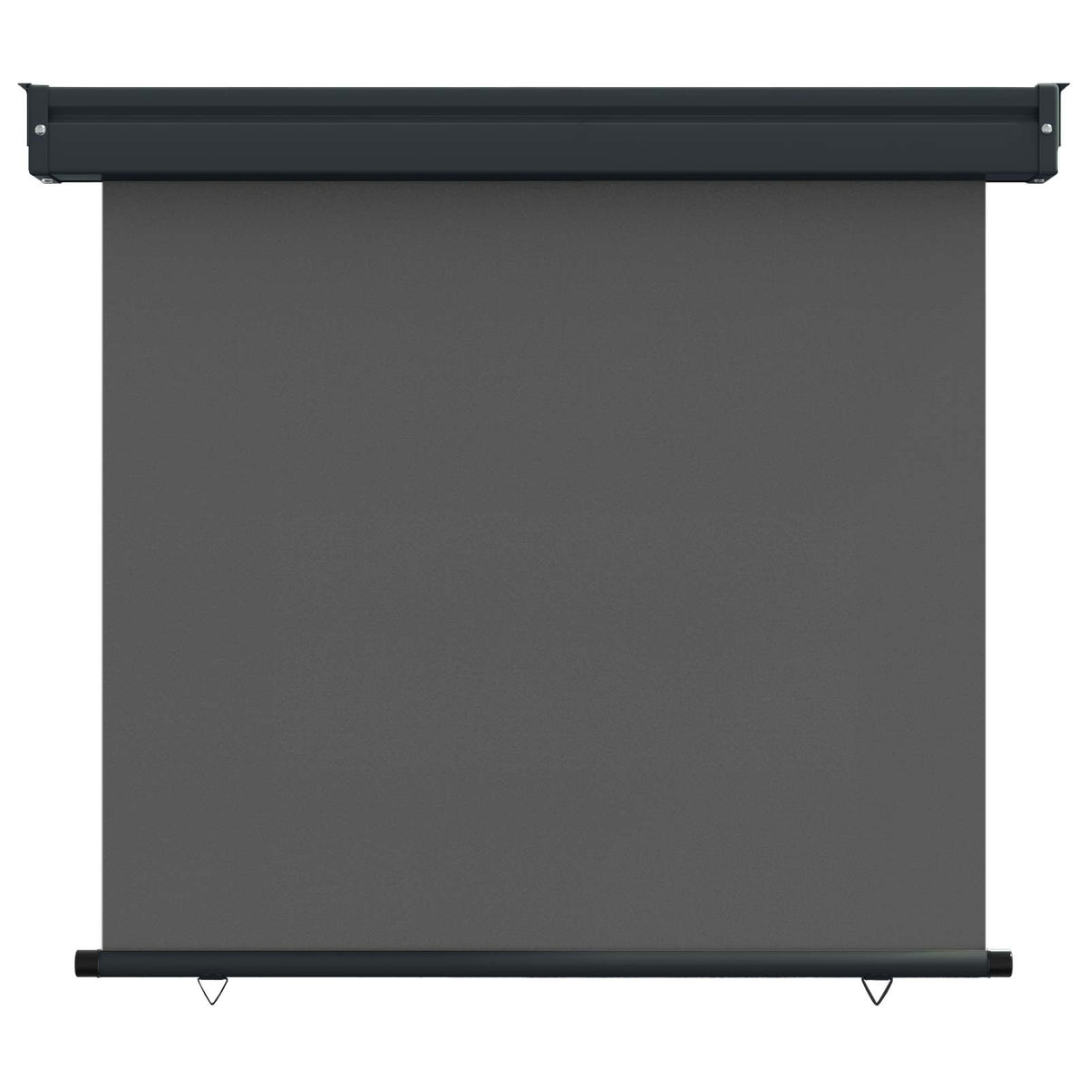 Balkon Sideskærm 80 x 250 cm 100% polyester jern stål Antracit