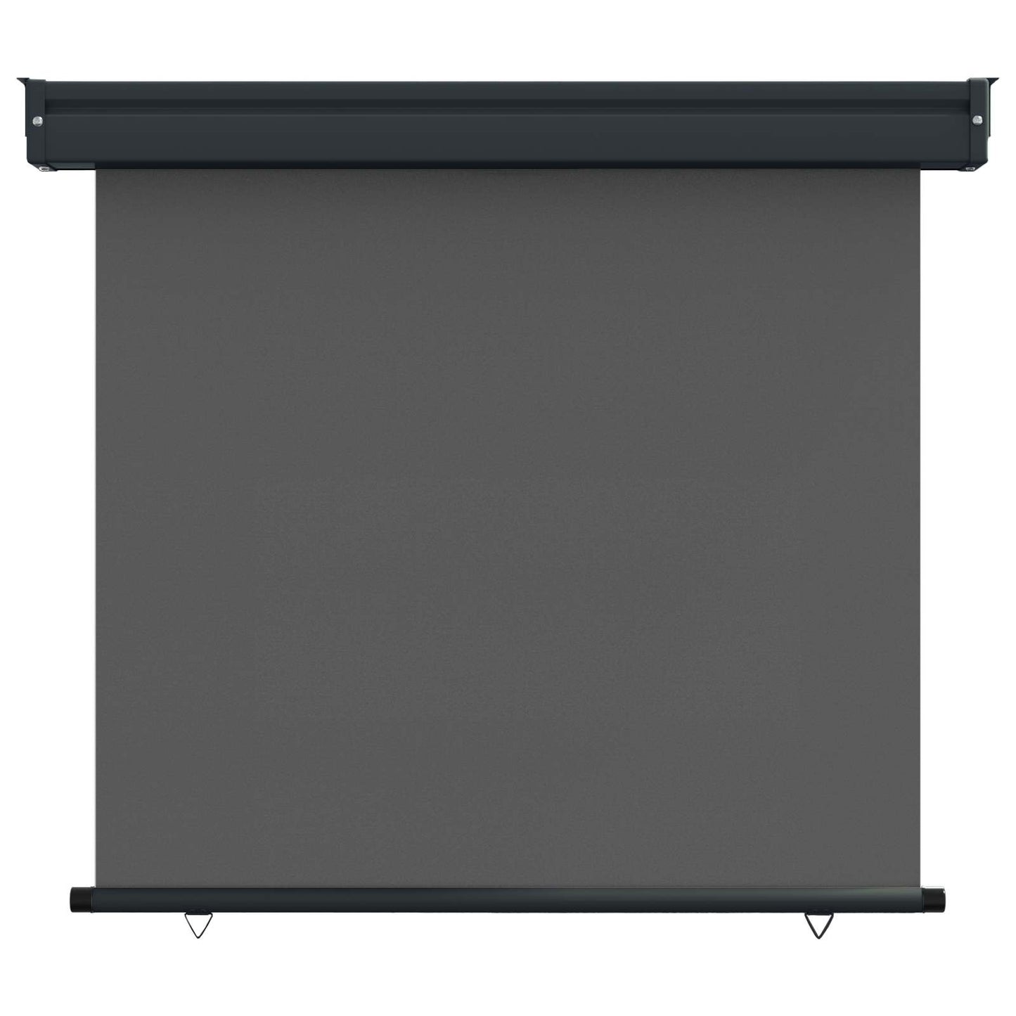 Balkon Sideskærm 100 x 250 cm 100% polyester jern stål Antracit