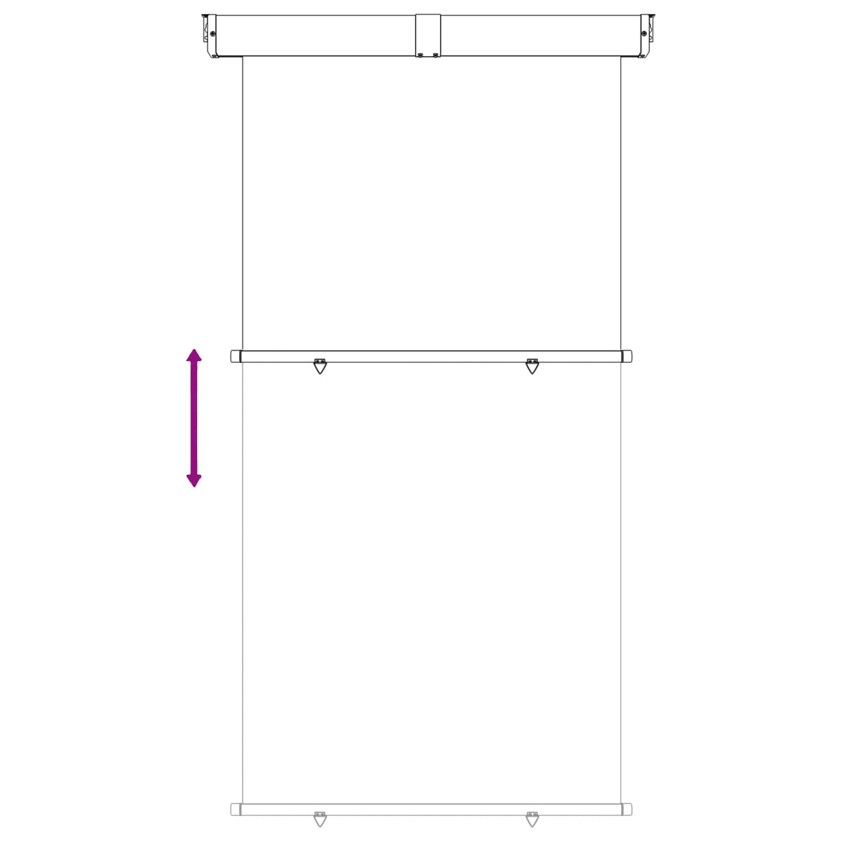Balkon Sideskærm 140 x 250 cm 100% polyester jern stål Antracit