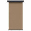 Balkon Sideskærm 160 x 250 cm 100% polyester jern stål Gråbrun