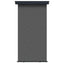 Balkon Sideskærm 160 x 250 cm 100% polyester jern stål Antracit