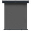 Balkon Sideskærm 170 x 250 cm 100% polyester jern stål Antracit