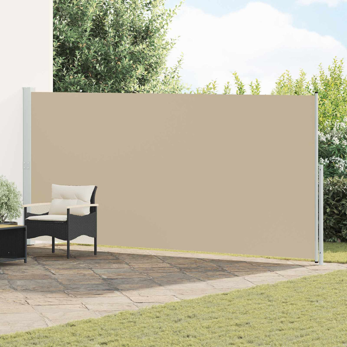 Udtrækkeligt side-markise Rektangulær 220 x 500 cm