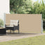 Udtrækkeligt side-markise Rektangulær 160 x 600 cm Polyester