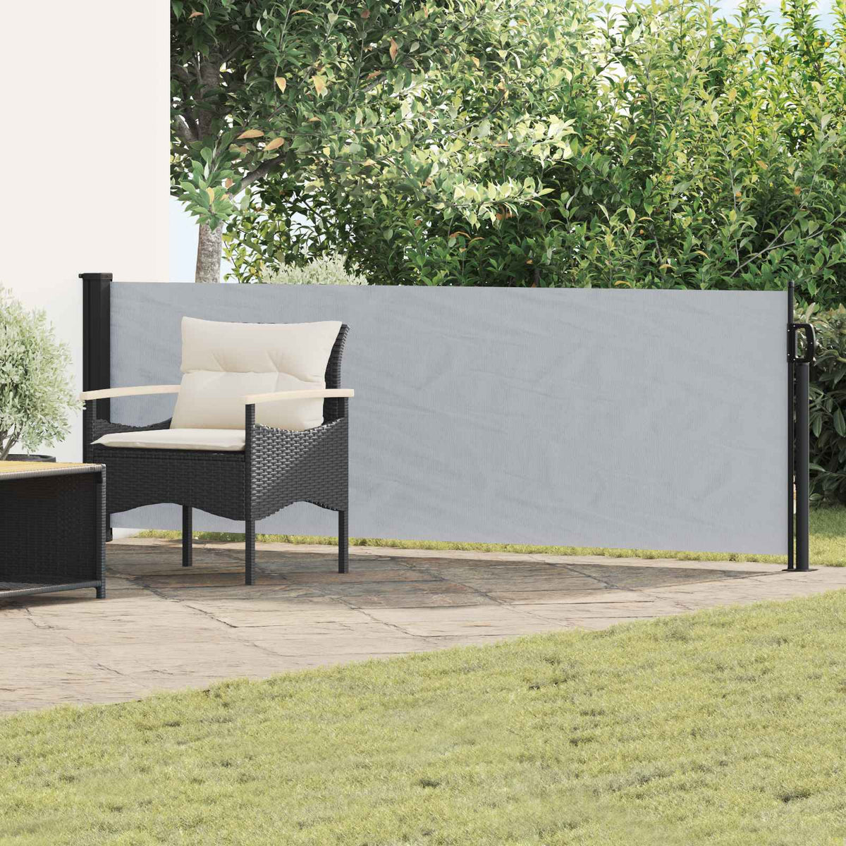 Udtrækkeligt side-markise 300 x 100 cm Polyester Rektangulær
