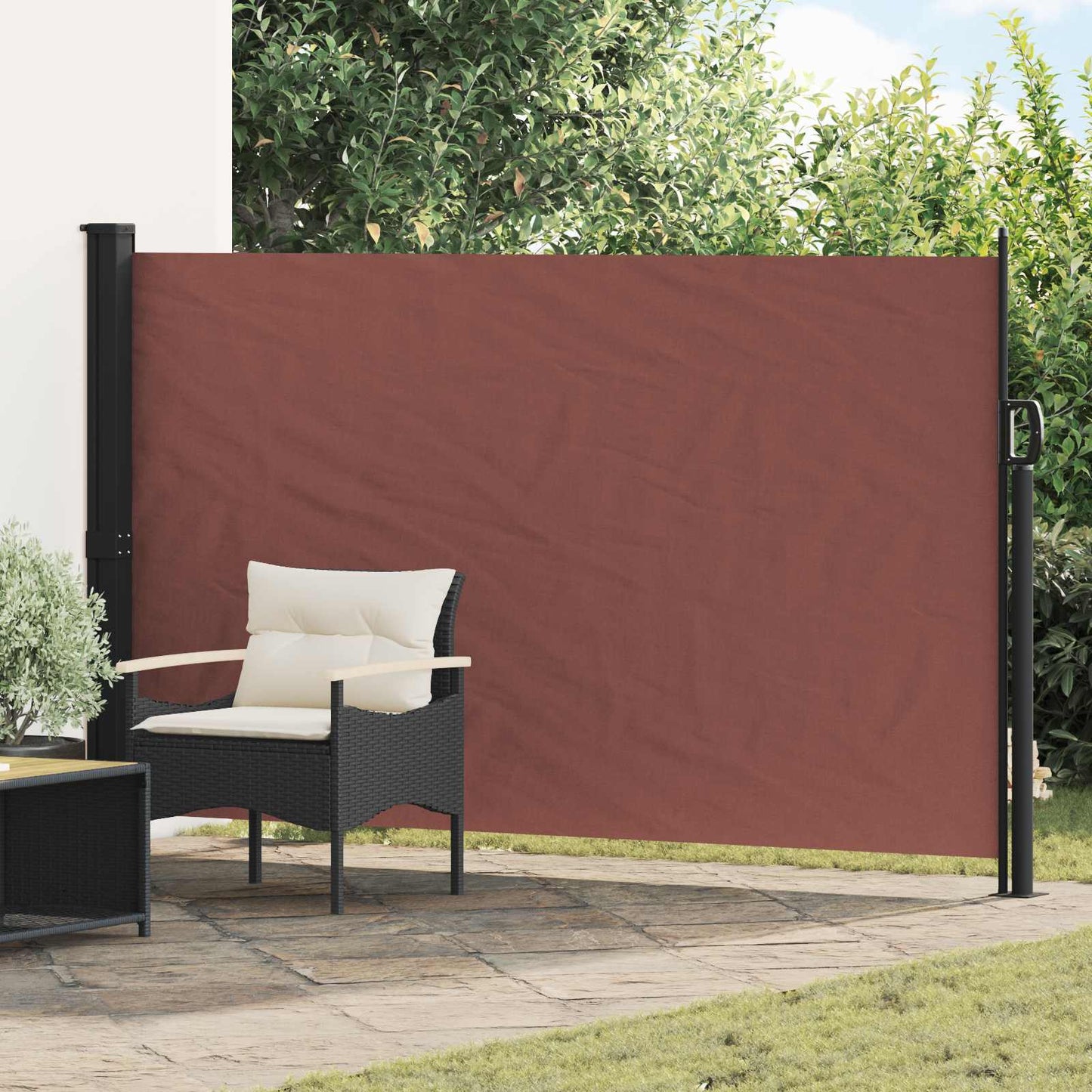 Udtrækkeligt side-markise 300 x 170 cm Polyester Rektangulær