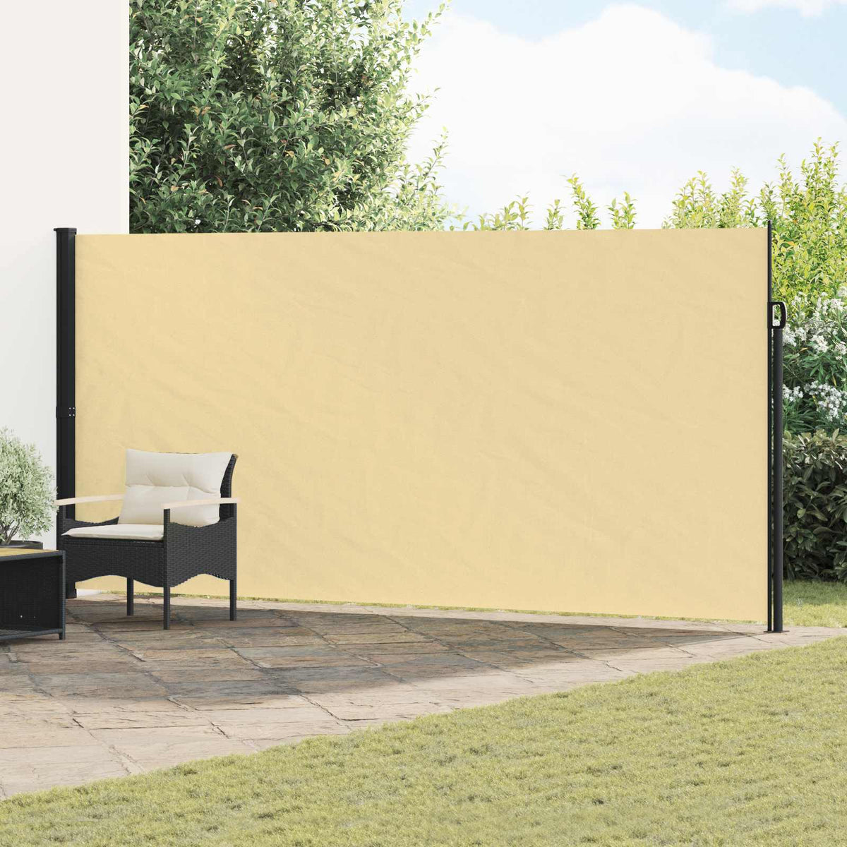 Udtrækkeligt side-markise 300 x 220 cm Polyester Rektangulær