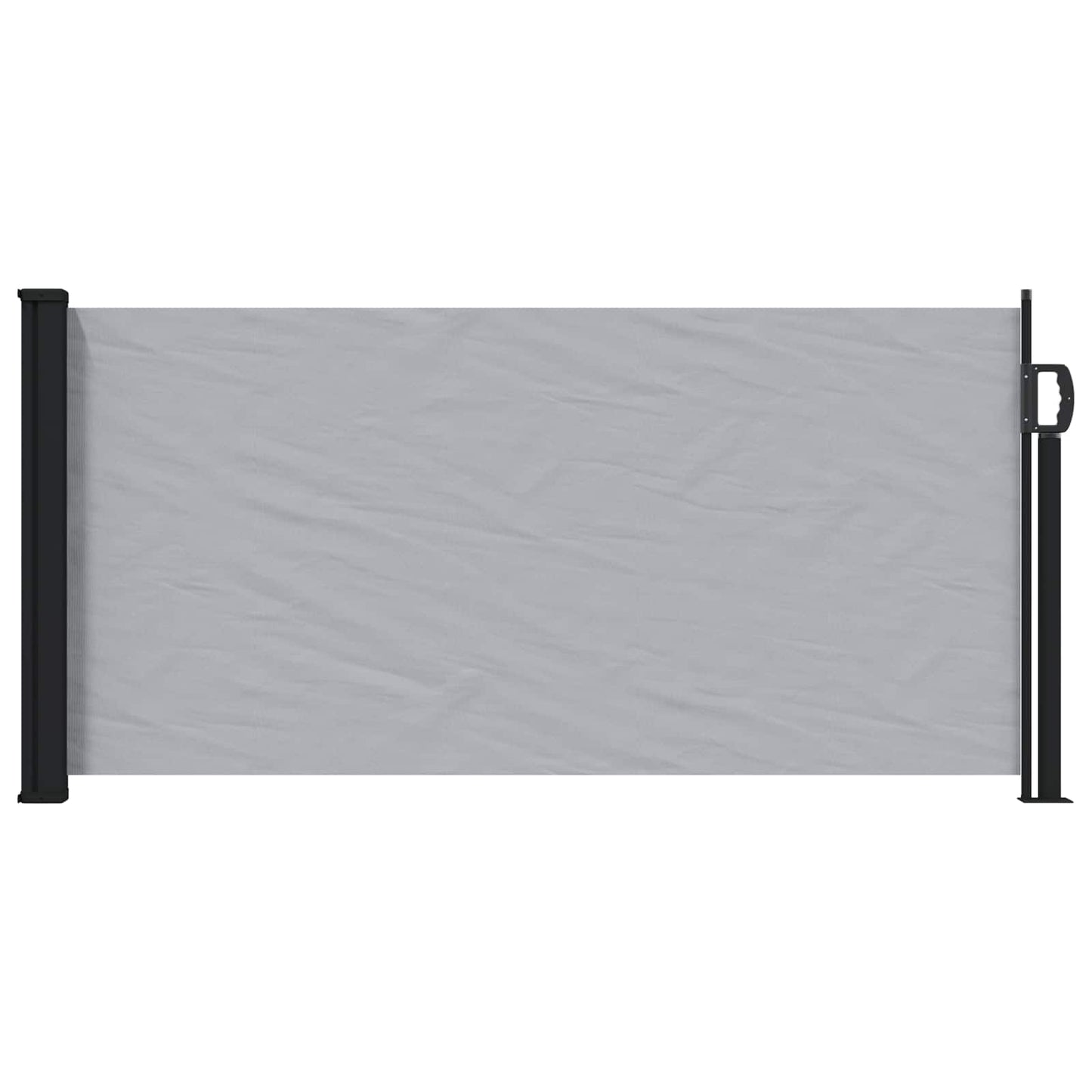 Udtrækkeligt side-markise 500 x 100 cm Polyester Rektangulær
