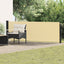Udtrækkeligt side-markise 500 x 100 cm Polyester Rektangulær
