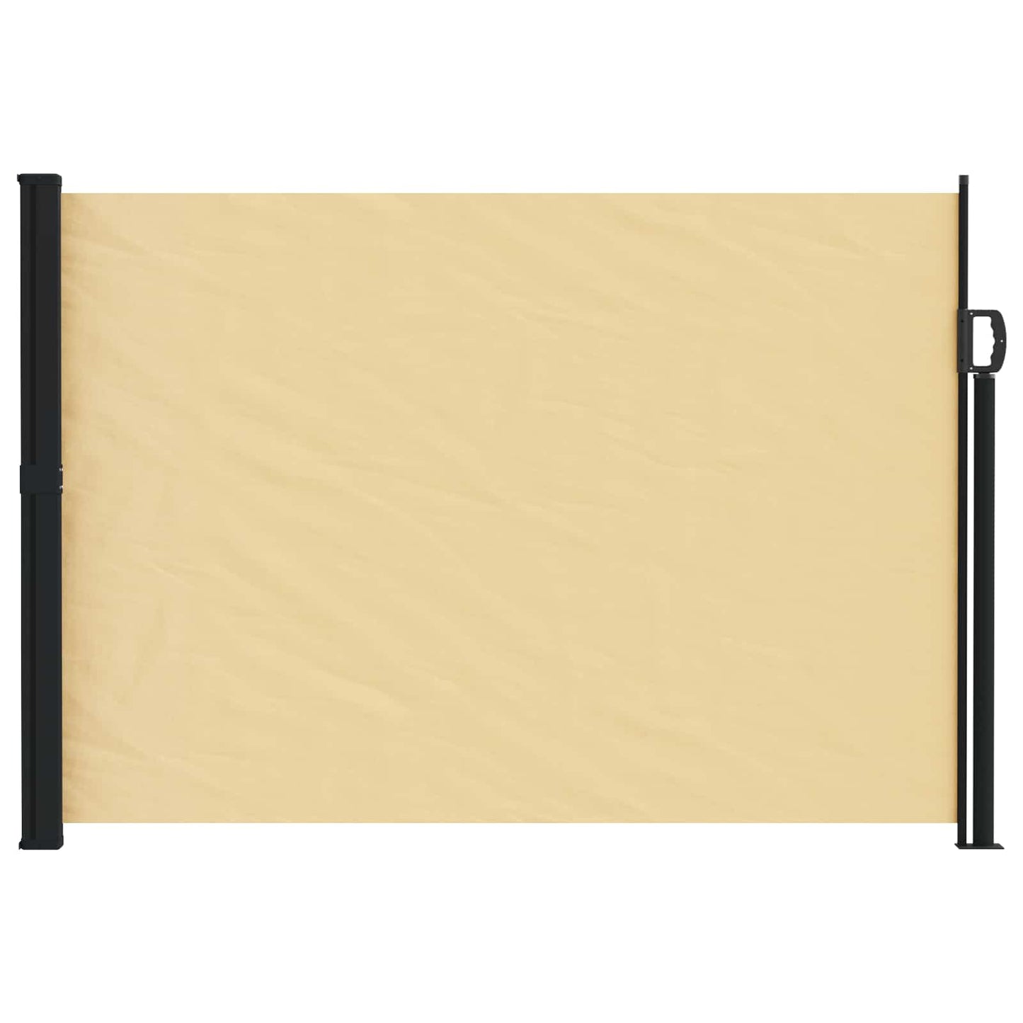 Udtrækkeligt side-markise 500 x 120 cm Polyester Rektangulær