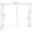 Udtrækkeligt side-markise 600 x 120 cm Polyester Rektangulær