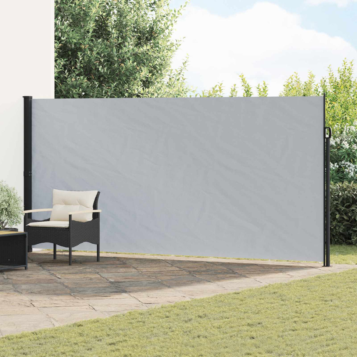 Udtrækkeligt side-markise 600 x 180 cm Polyester Rektangulær
