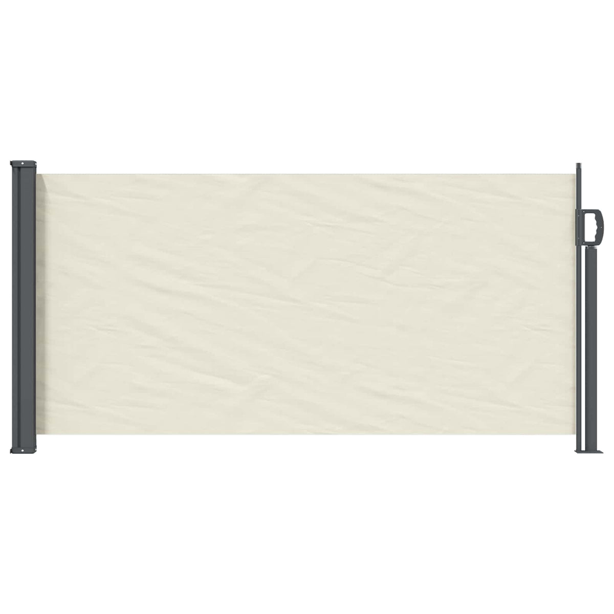 Udtrækkeligt side-markise 100 x 300 cm 100% polyester jern stål