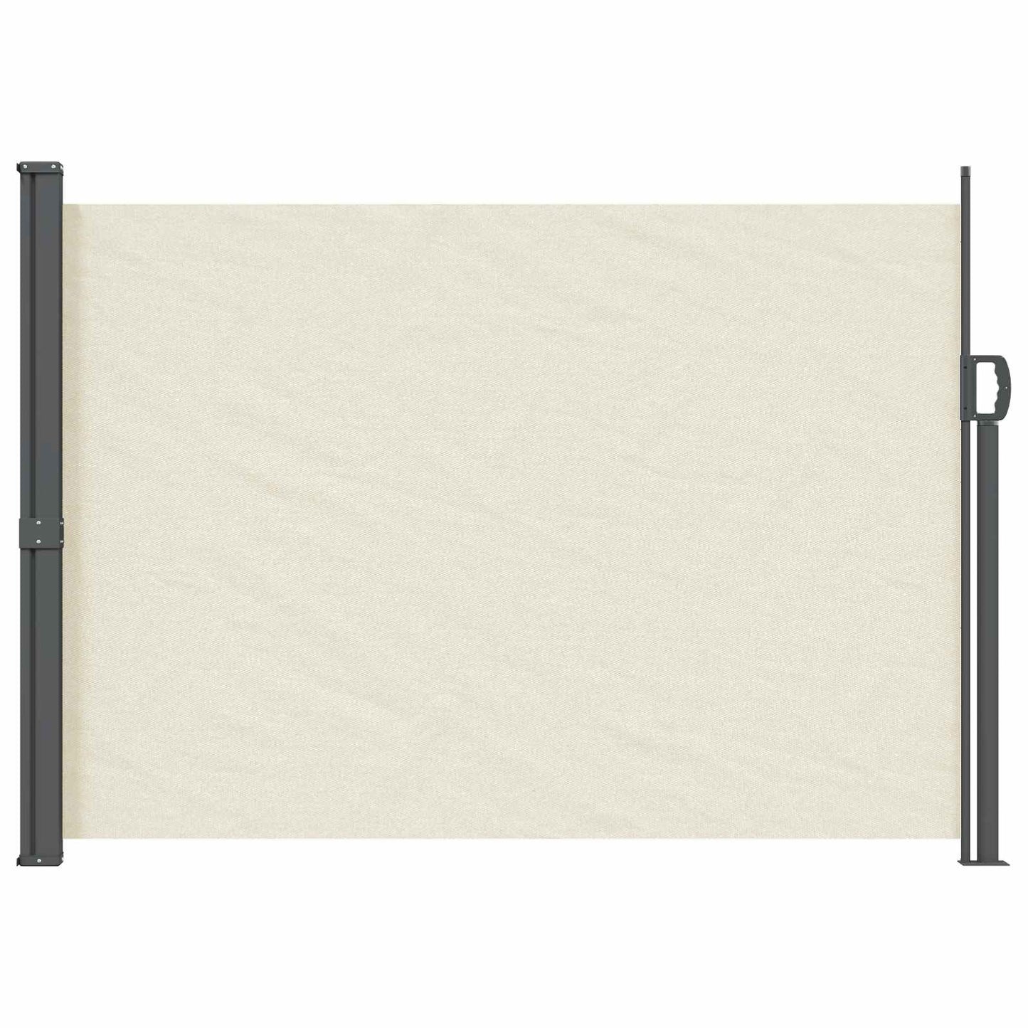 Udtrækkeligt side-markise 120 x 300 cm 100% polyester jern stål