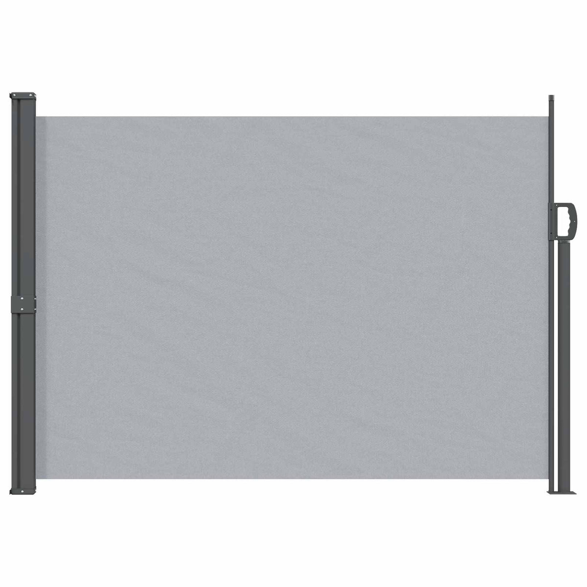 Udtrækkeligt side-markise 120 x 300 cm 100% polyester jern stål