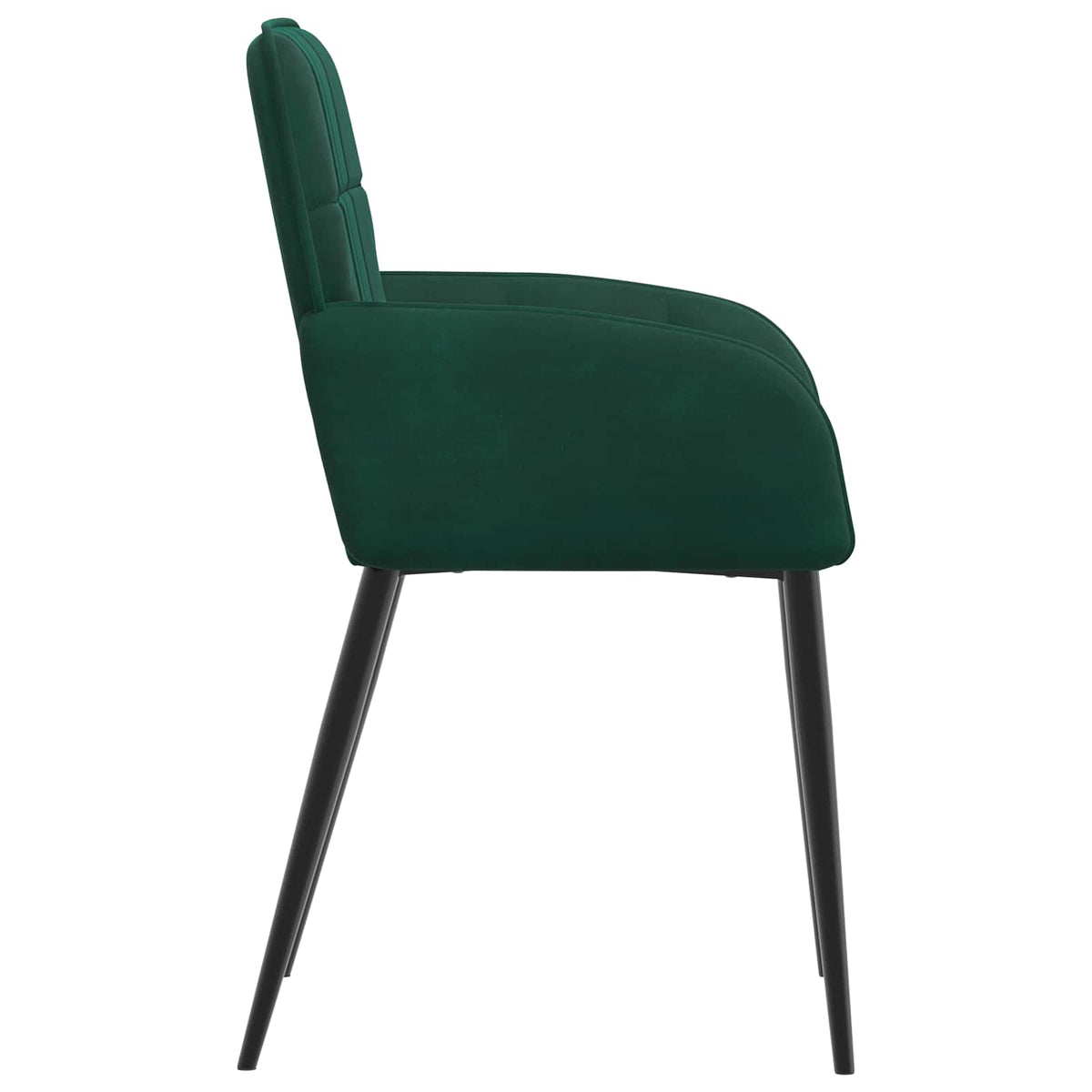Spisestole 4 stk. Fløjl Mørkegrøn 56.5 x 50 x 85 cm