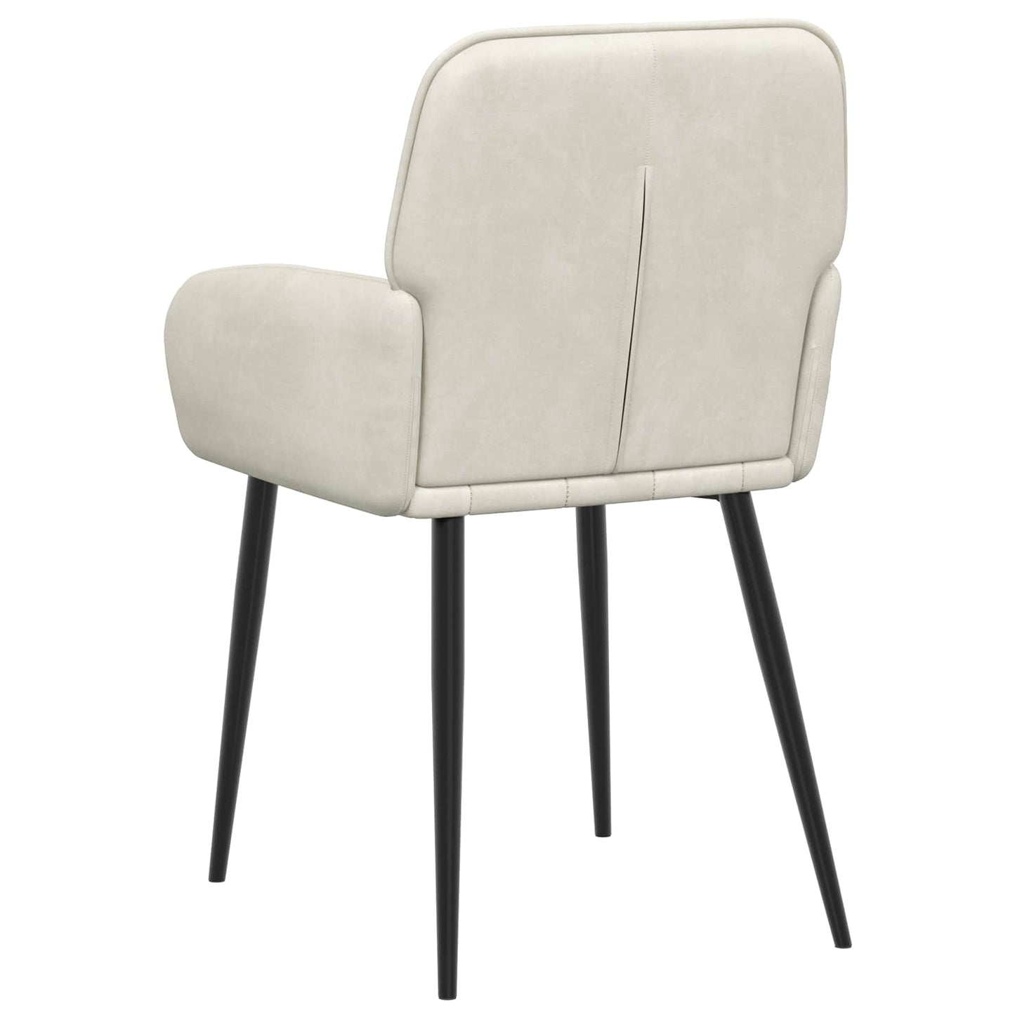 Spisestole 6 stk. Fløjl Cremefarvet 56.5 x 50 x 85 cm