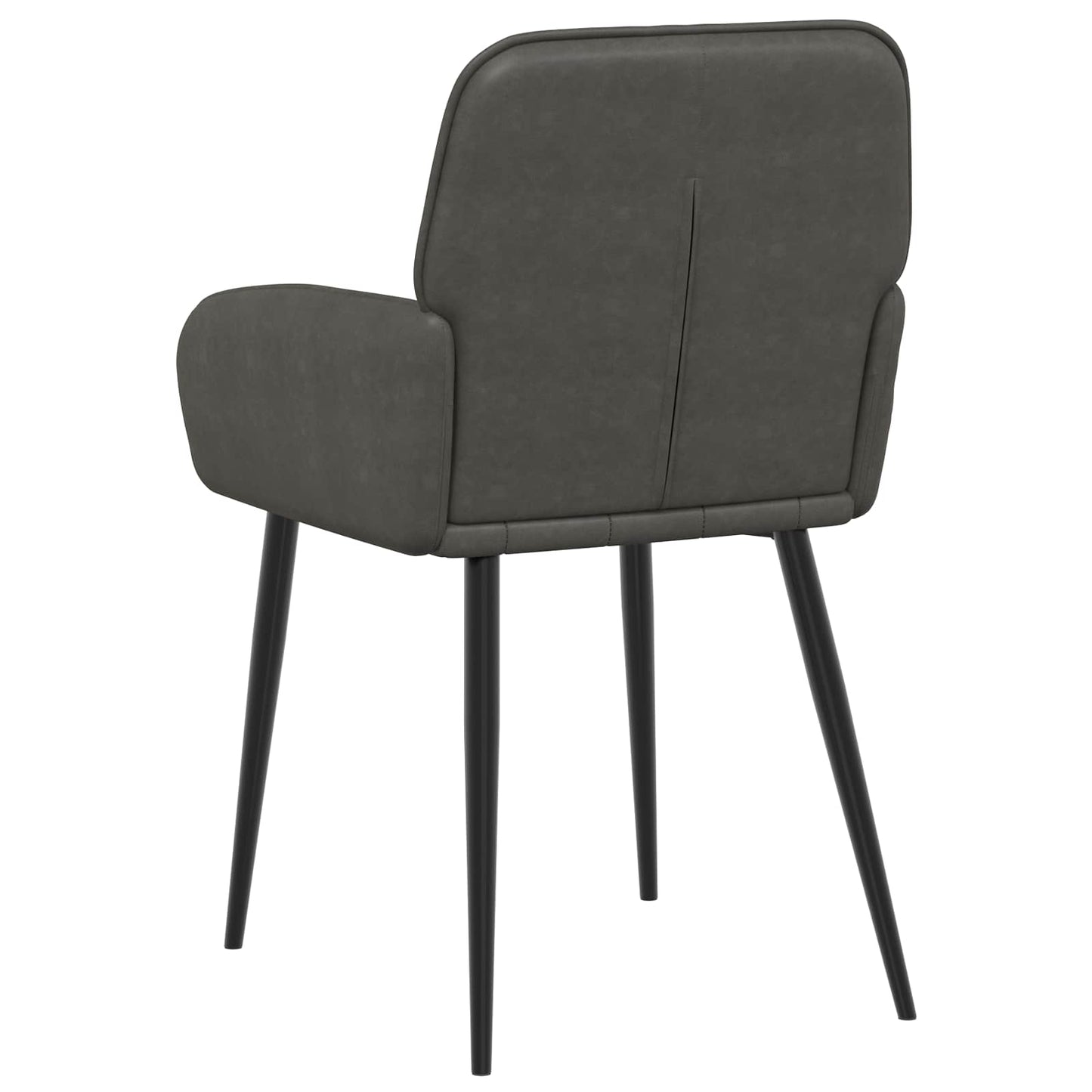 Spisestole 4 stk. Kunstlæder Sort 56,5 x 50 x 85 cm