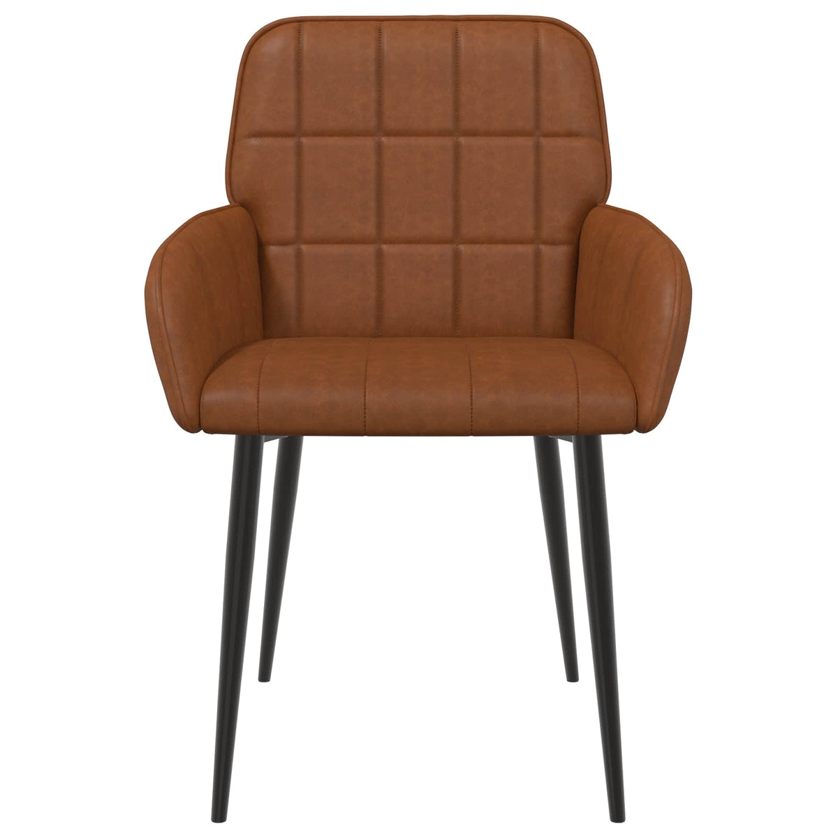 Spisestole 4 stk. Kunstlæder Brun 56,5 x 50 x 85 cm