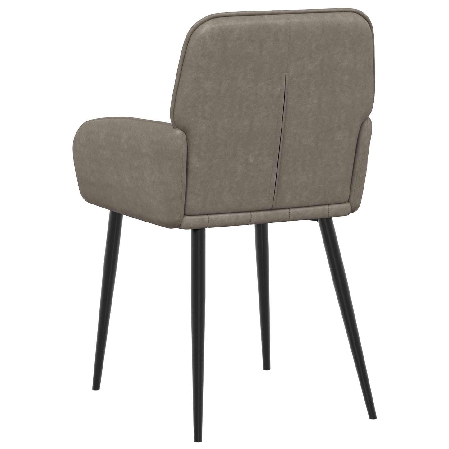 Spisestole 4 stk. Kunstlæder Grå 56,5 x 50 x 85 cm