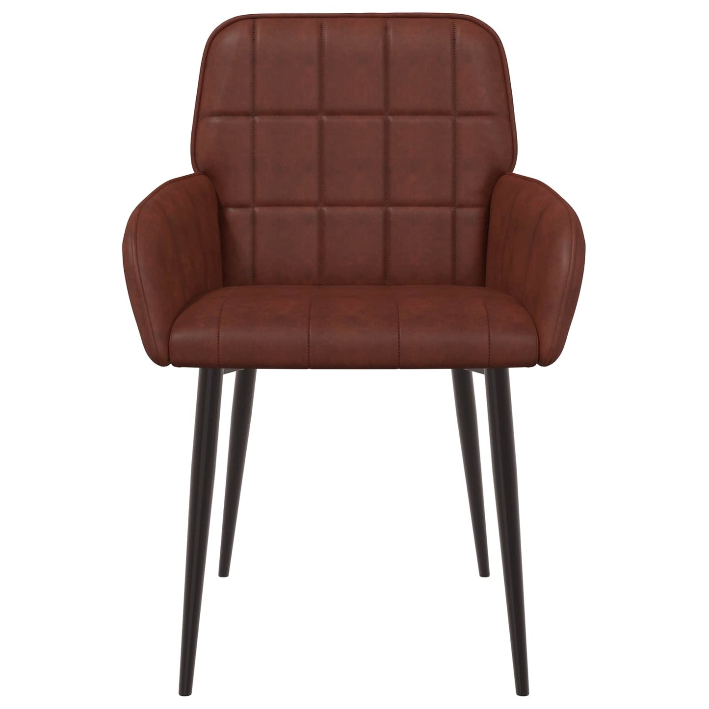 Spisestole 6 stk. Kunstlæder Skinnende Brun 56,5 x 50 x 85 cm