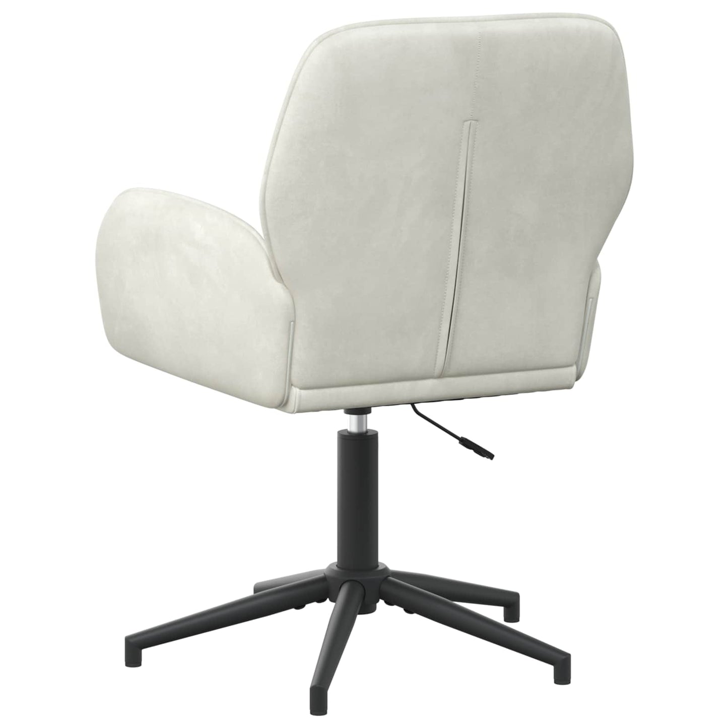 Drejestole 2 stk. 54 x 55 x 90 cm Cremefarvet Fløjl