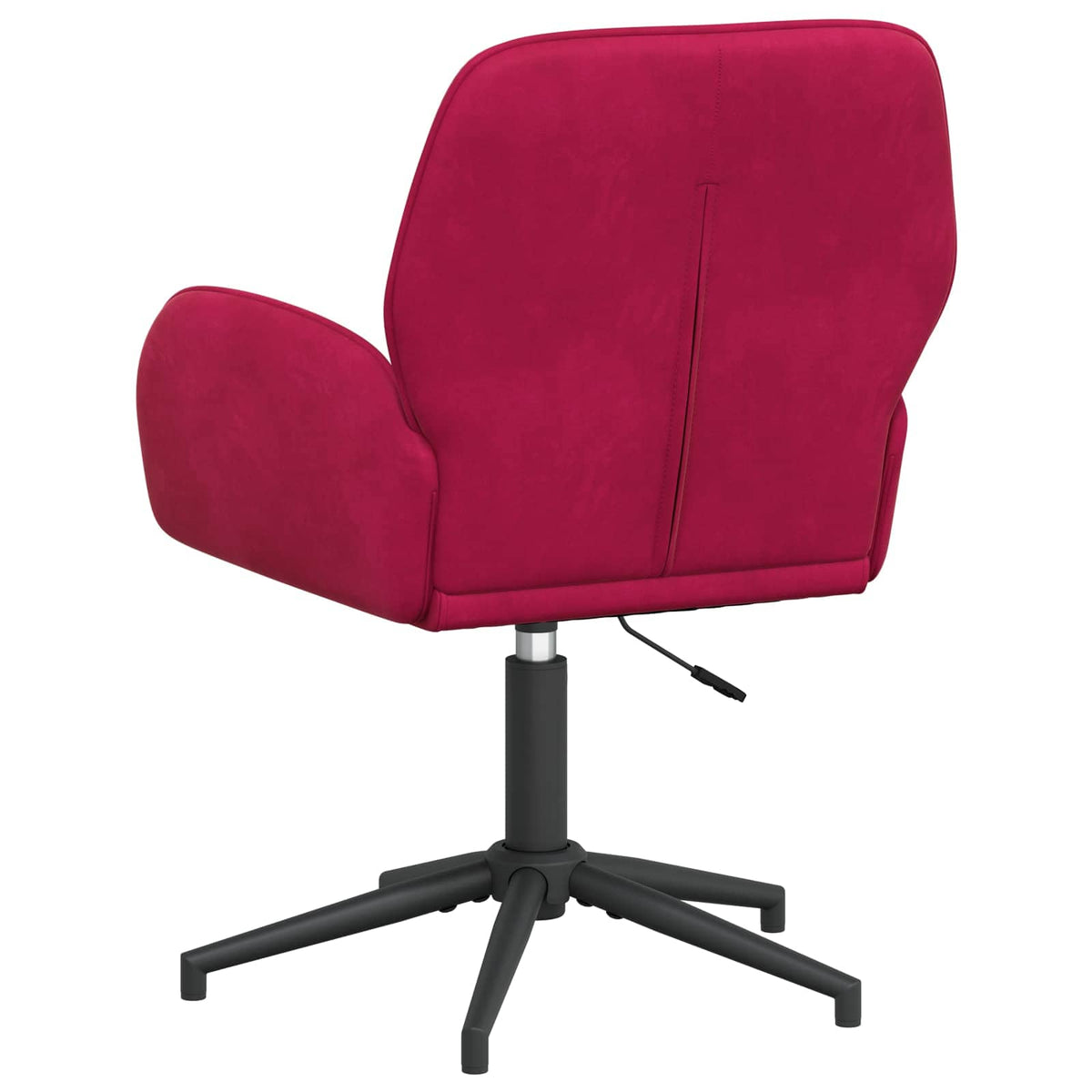 Drejestole 4 stk. 54 x 55 x 90 cm Vinrød Fløjl
