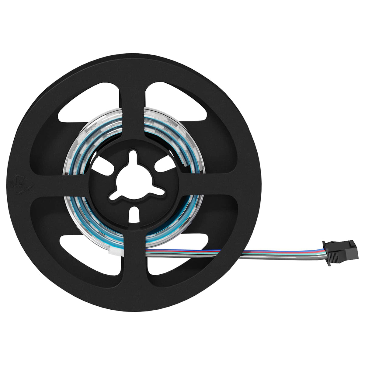 LED Strip 2 stk. Sort og Gennemsigtig Kobber og plastik