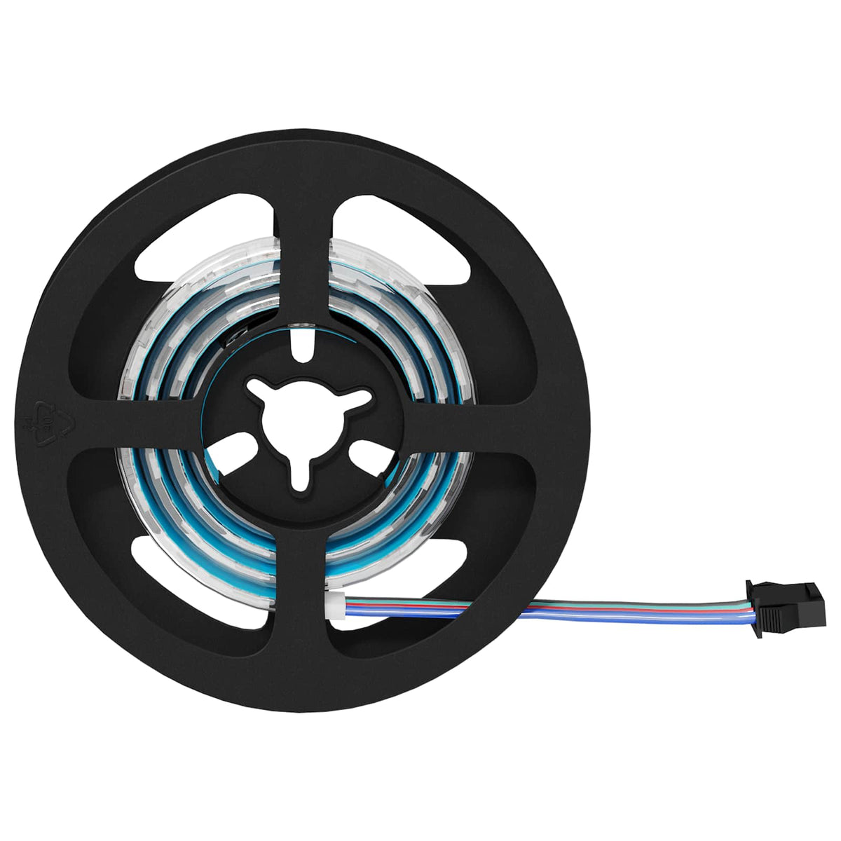LED Strip 2 stk. Sort og Gennemsigtig Kobber og plastik