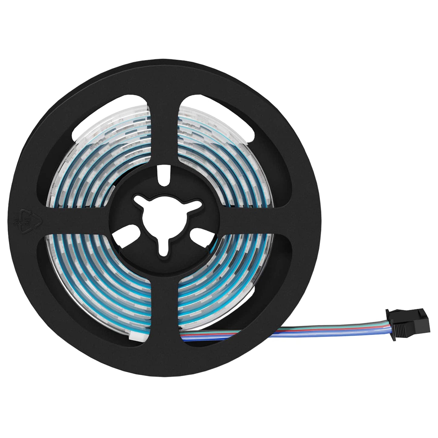 LED Strip 2 stk. Sort og Gennemsigtig Kobber og plastik