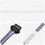 LED Strip 12 stk. Sort og Gennemsigtig Kobber og plastik