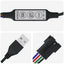 LED Strip 2 stk. Sort og Gennemsigtig Kobber og plastik