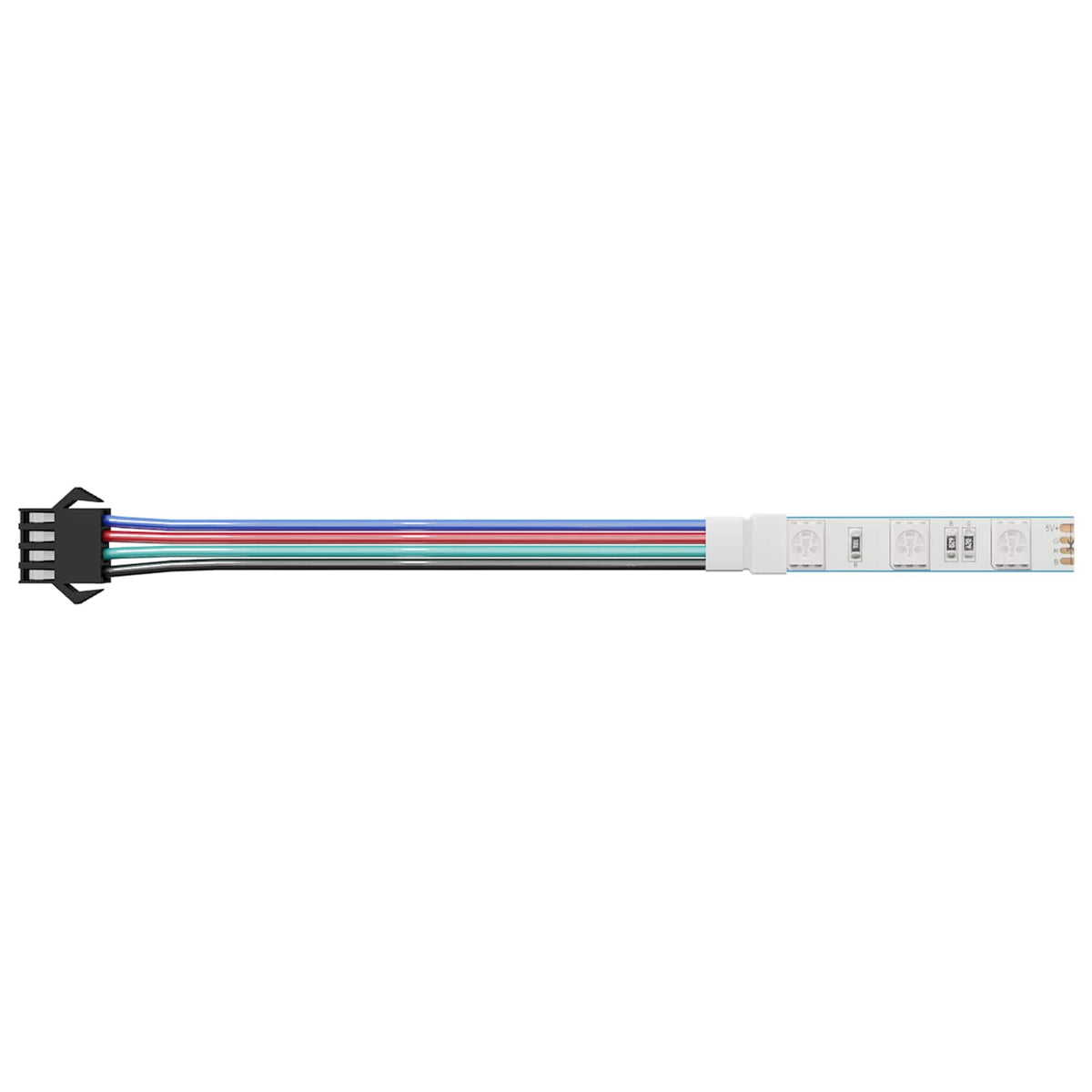 LED Strip 2 stk. Sort og Hvid Kobber og plastik