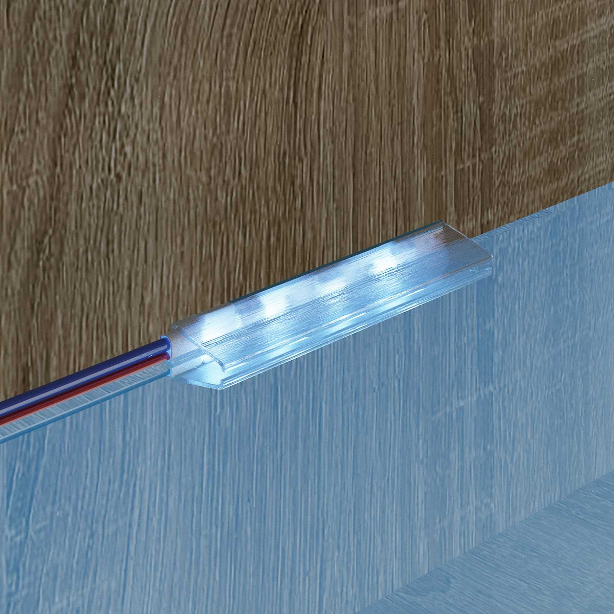 LED Strip 2 stk. Sort og Hvid Kobber og plastik