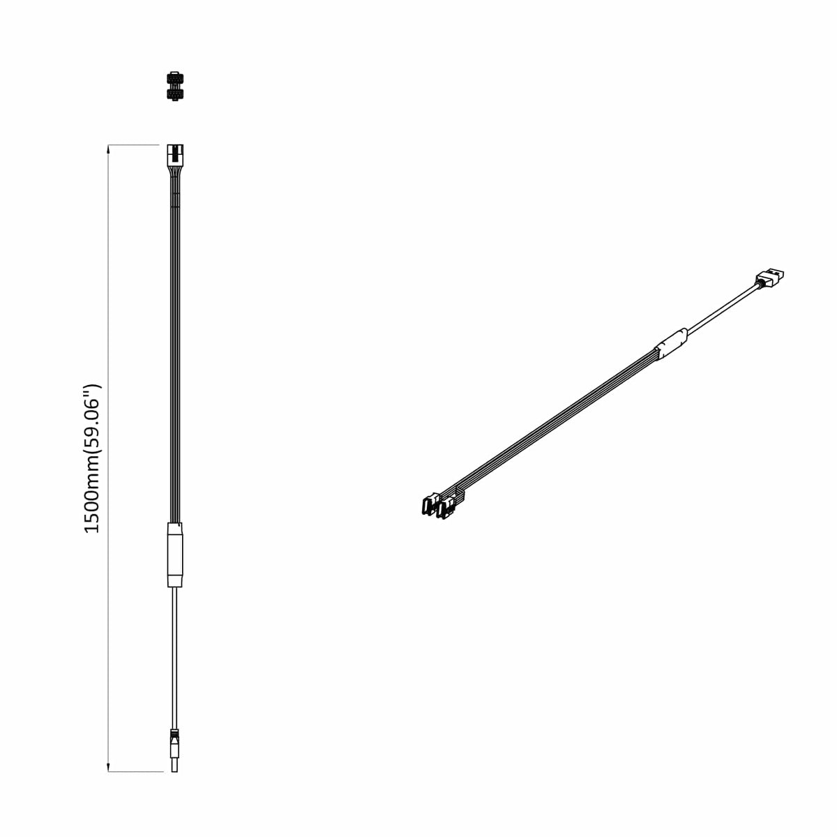 LED Strip 12 stk. Sort og flerfarvet Kobber og plastik