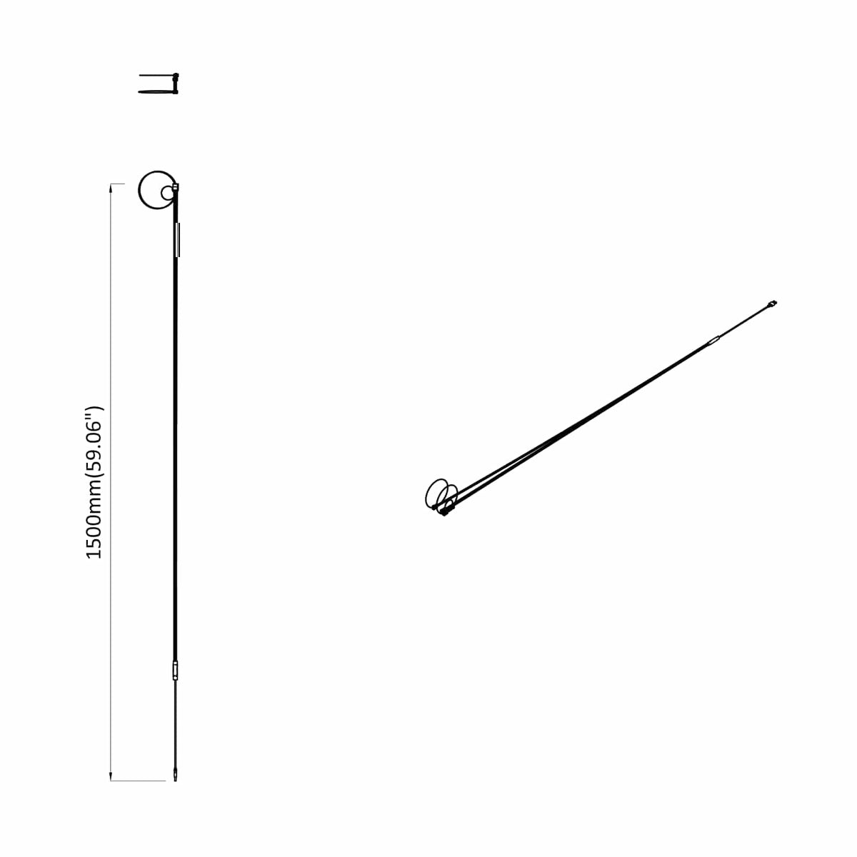 LED Strip 2 stk. Sort og flerfarvet Kobber og plastik